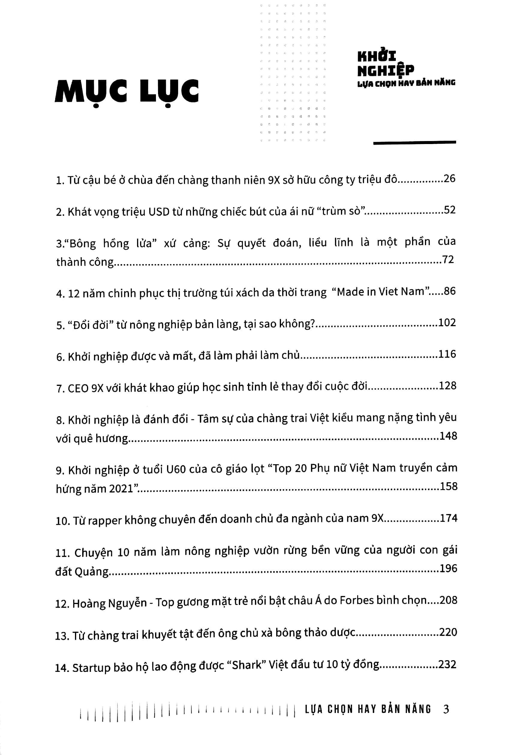 Khởi nghiệp lựa chọn hay bản năng