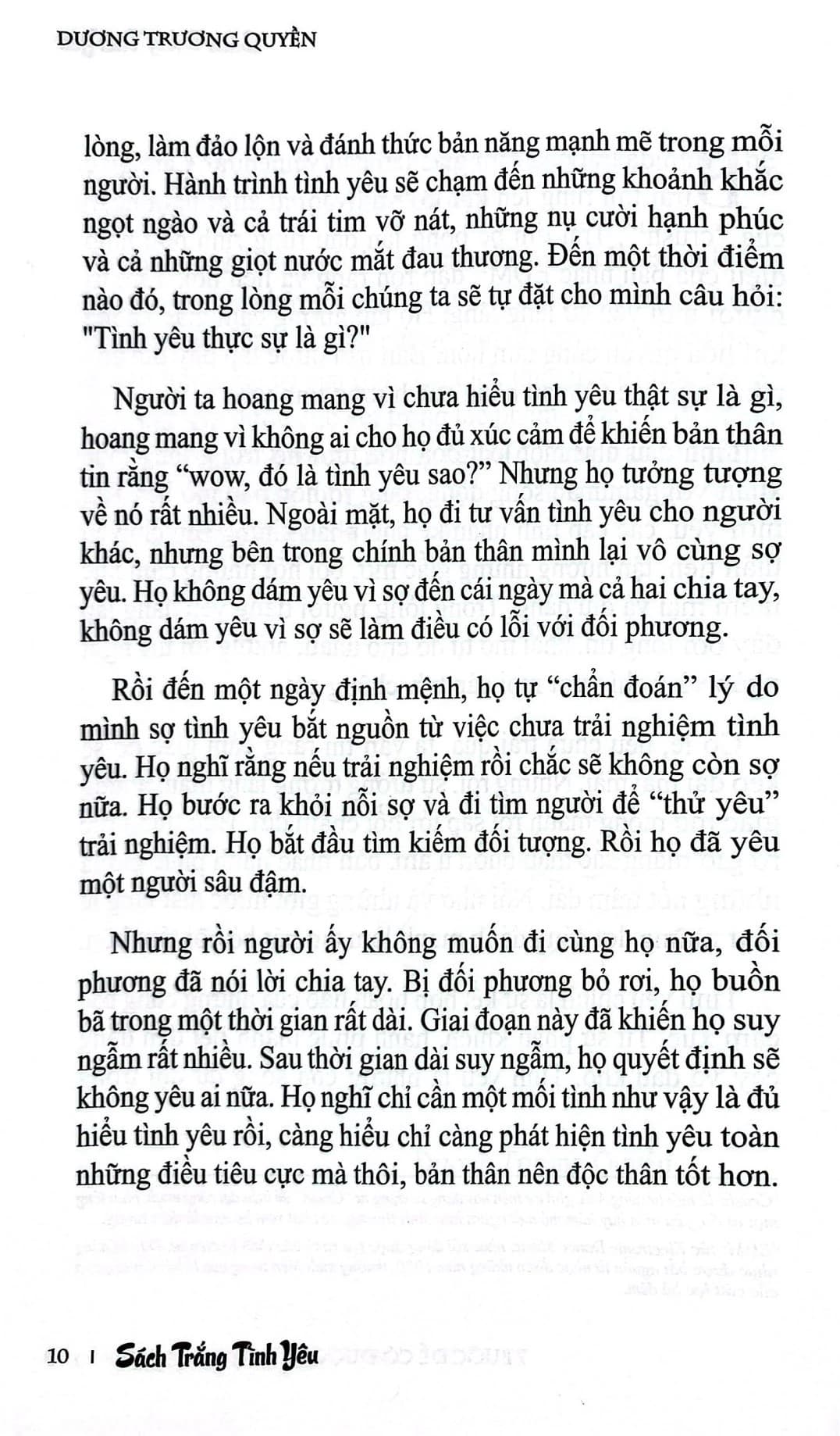 Sách trắng tình yêu